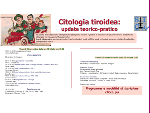 Webinar Citologia tiroidea: update teorico-pratico